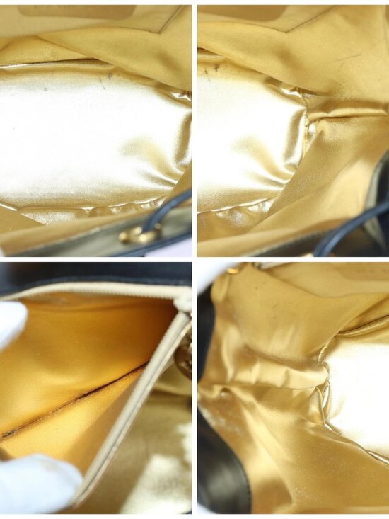 Salvatore Ferragamo Backpack Leather Black Gold main image 4